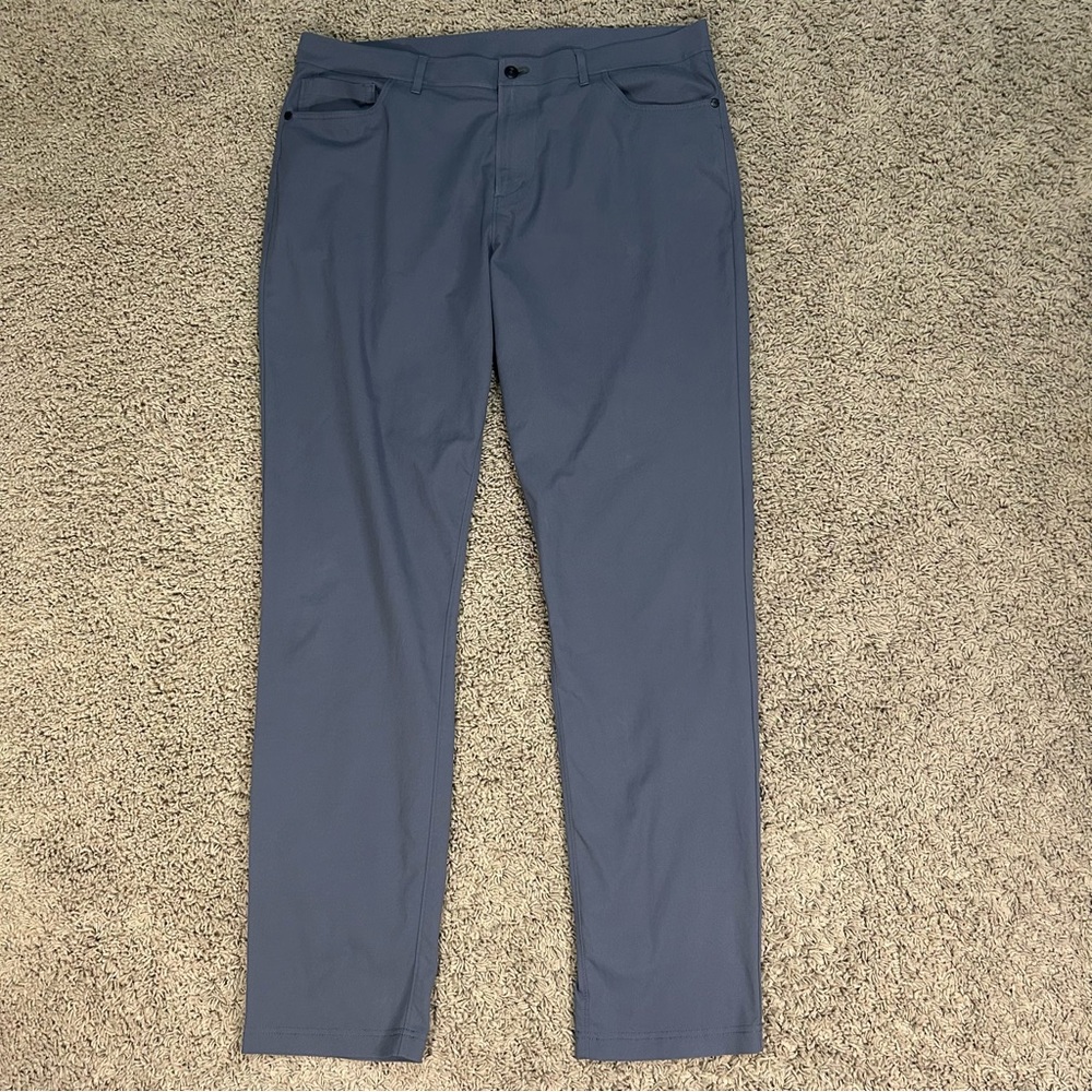 Public Rec Pants Mens 38x36 Fit38x33 Blue Gray Active Performance Stretch Casual